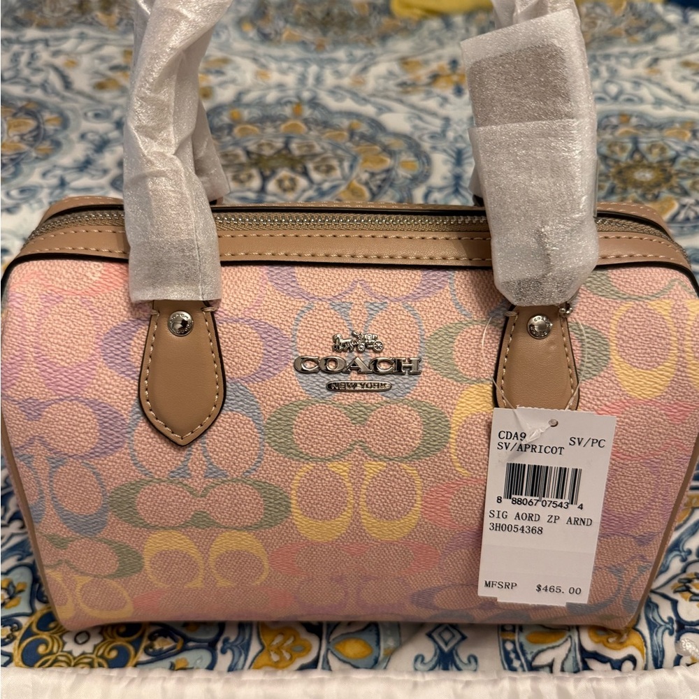Coach Pastel Multicolor Satchel Bag